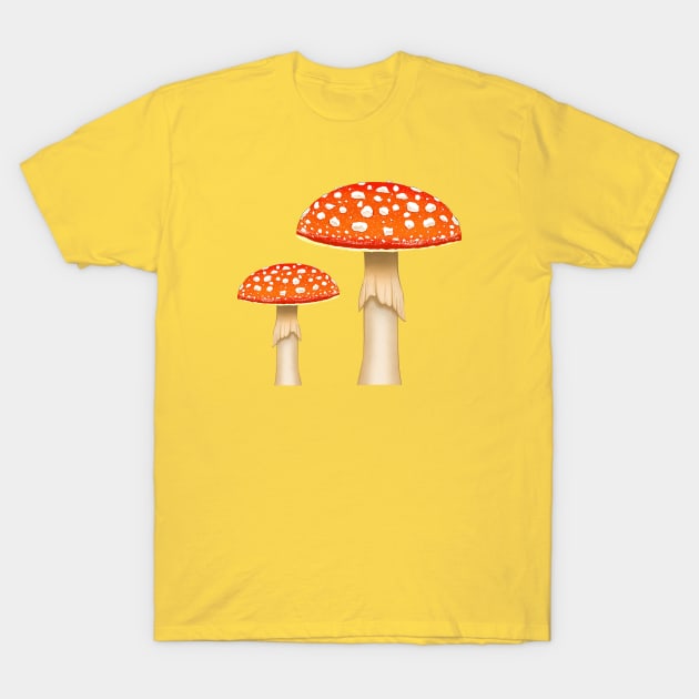 Mushrooms T-Shirt by Scarlet Sinner Art